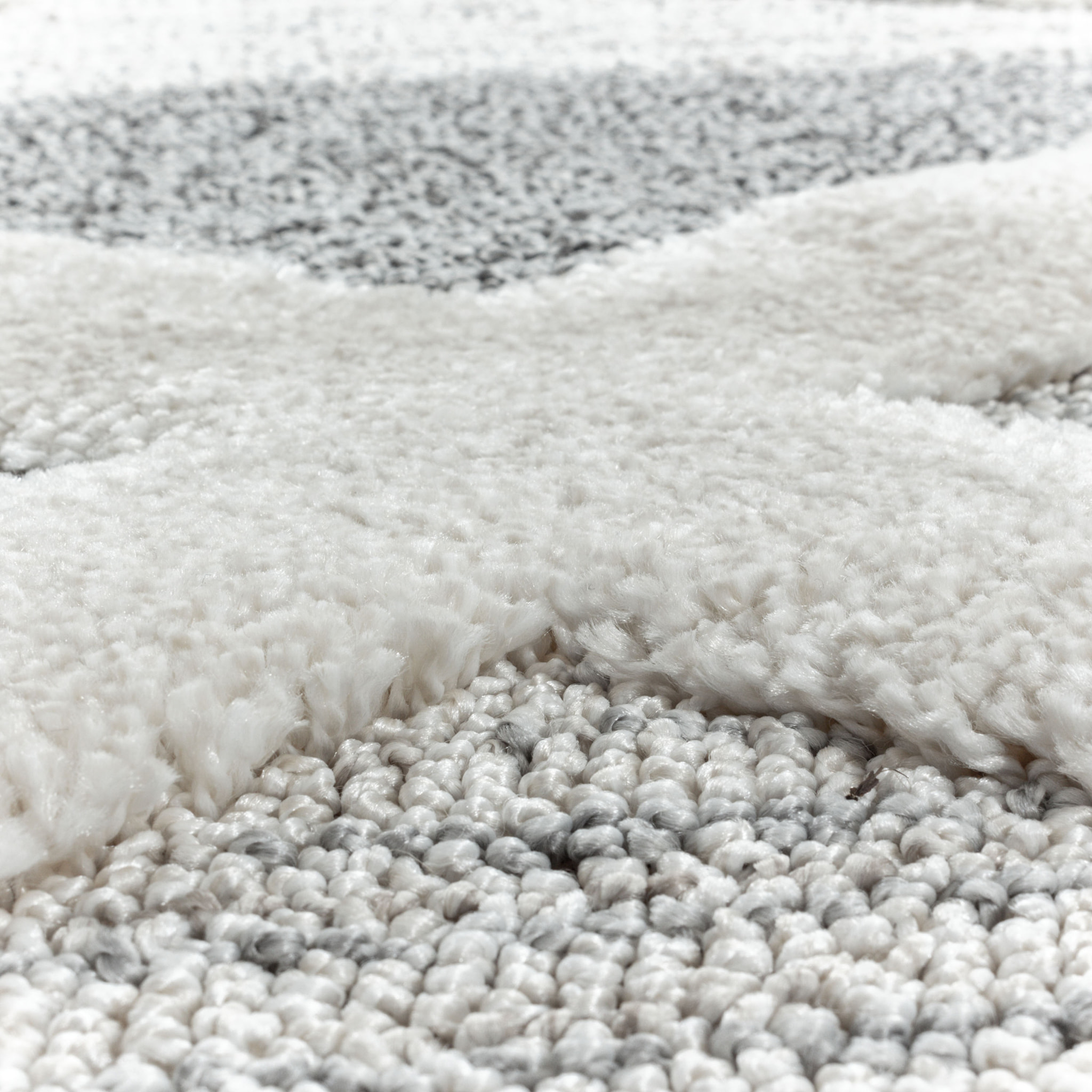 PISA - Tapis de salon à motif moderne gris - PIS4709GRI