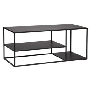 Meuble TV "Gota" métal noir 50x120cm