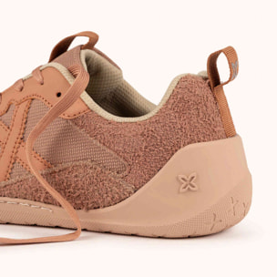 MUNICH FLEXING 09 Zapatillas Wild Feet "Barefoot" color teja y arena con puntera ancha