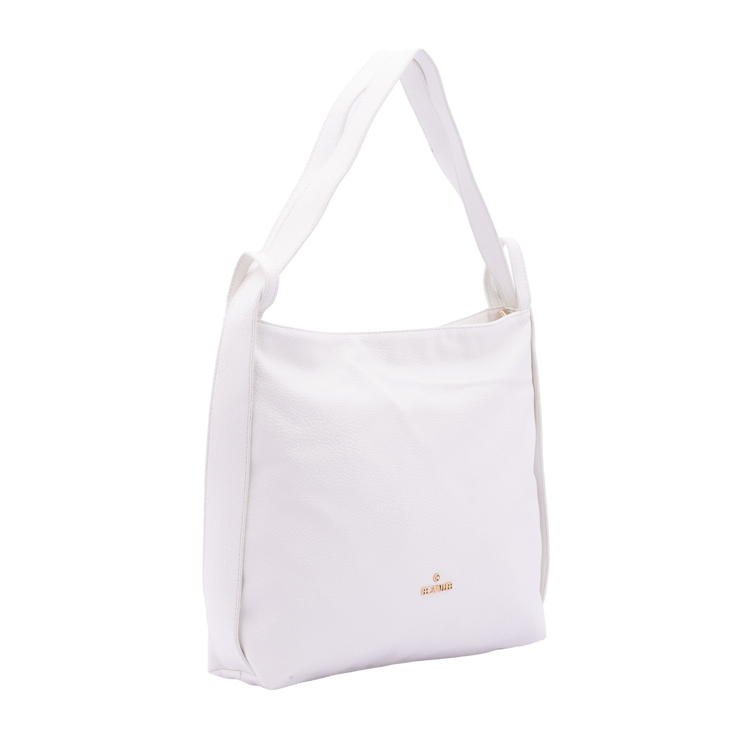 Borsa a spalla da donna - Modello False - Ecopelle e poliestere - 40.0 x 33.0 x 11.0 cm