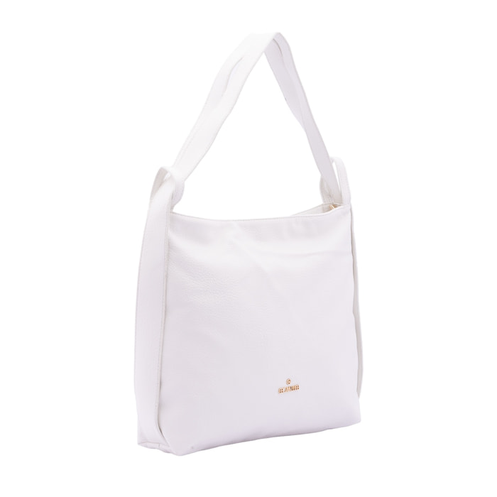 Borsa a spalla da donna - Modello False - Ecopelle e poliestere - 40.0 x 33.0 x 11.0 cm