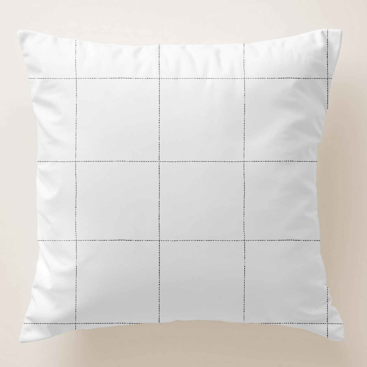 Housse de coussin blanche Amira