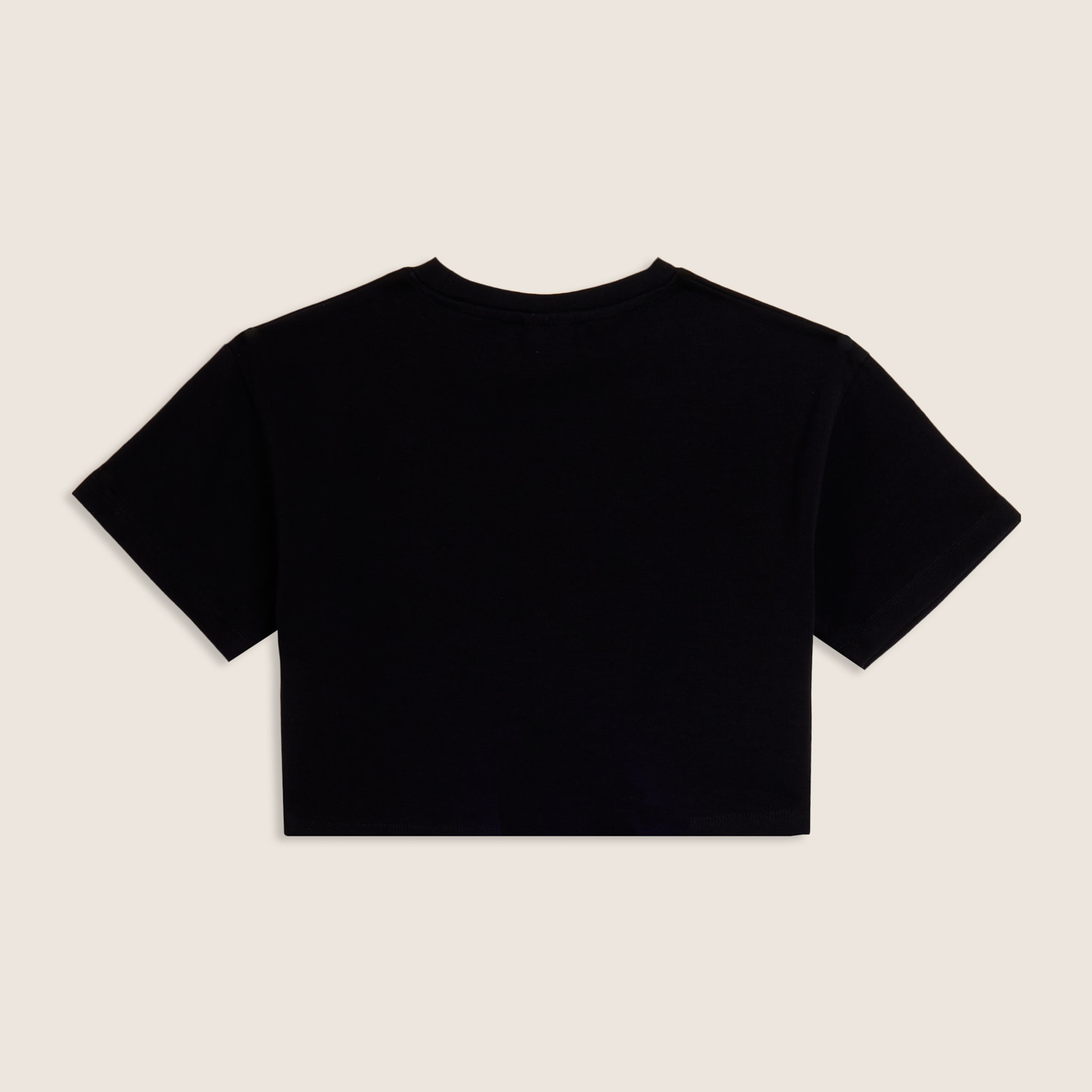 T-shirt Junior cropped con stampa loghi multipli