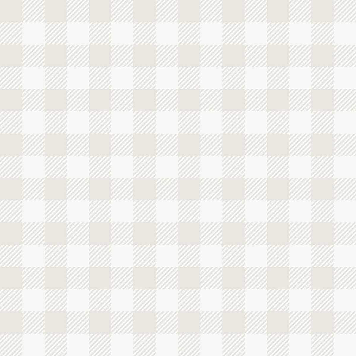 Papier peint vichy beige lin blanc discret