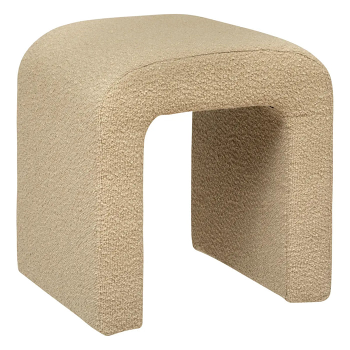 Pouf "Sevi" en bouclette 41x35cm