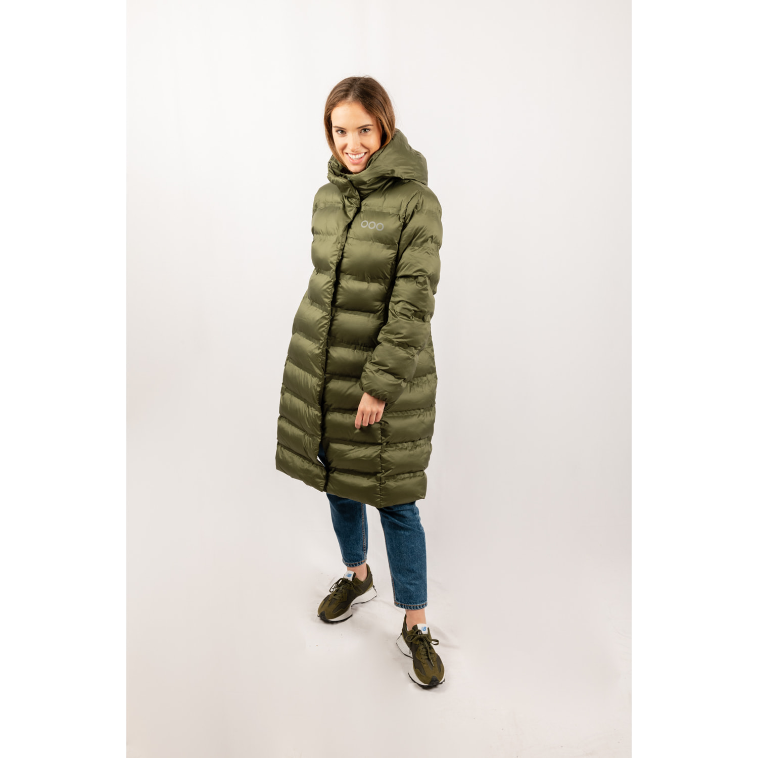 Chaqueta para mujer ECOON Berlin Long jacket - Caqui