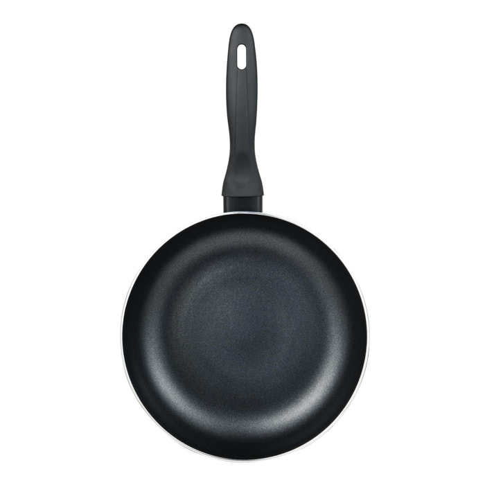 Sartén en aluminio prensado verde, antiadherente y ligera para cocina diaria