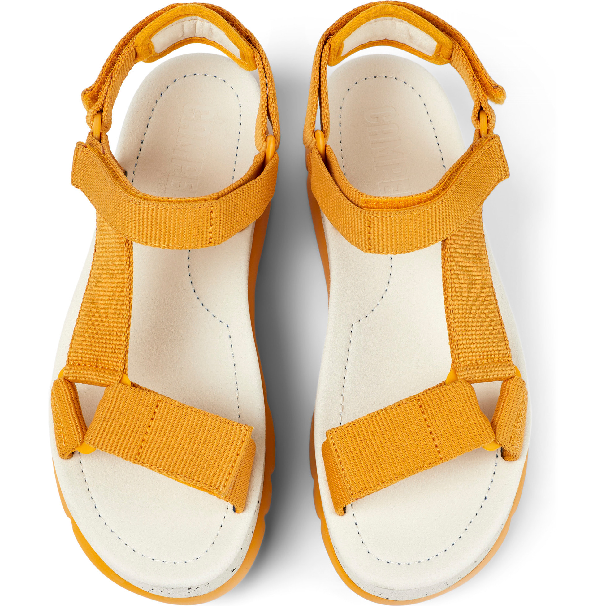 Sandalias - CAMPER Oruga Up - Naranja - Textil técnico (poliéster reciclado)