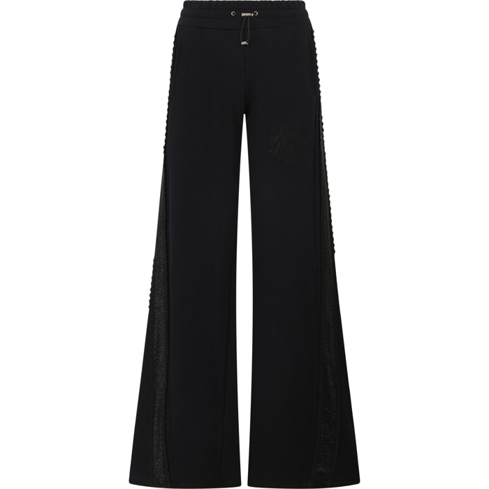 PHILIPP PLEIN Skater Fit Tracksuit Pants Strass Band