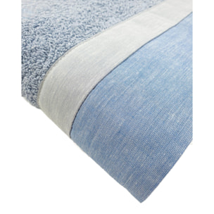 Set Spugna VARAZZE 2 Pezzi: Viso+Ospite - Azzurro - 450 gr/m² - Puro Cotone