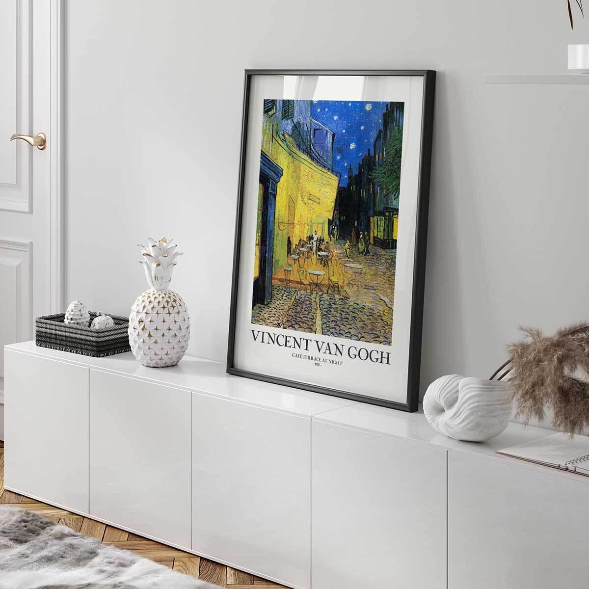 Affiche de Café d'Arles terrasse la nuit Affiche seule