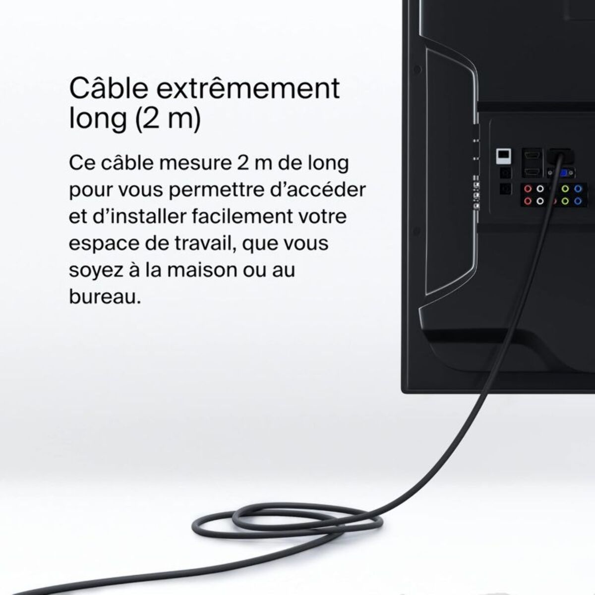Connecteur BELKIN vers DisplayPort 1.4 noir 2M