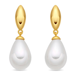 Pendientes Dyao acabado oro amarillo 18k
