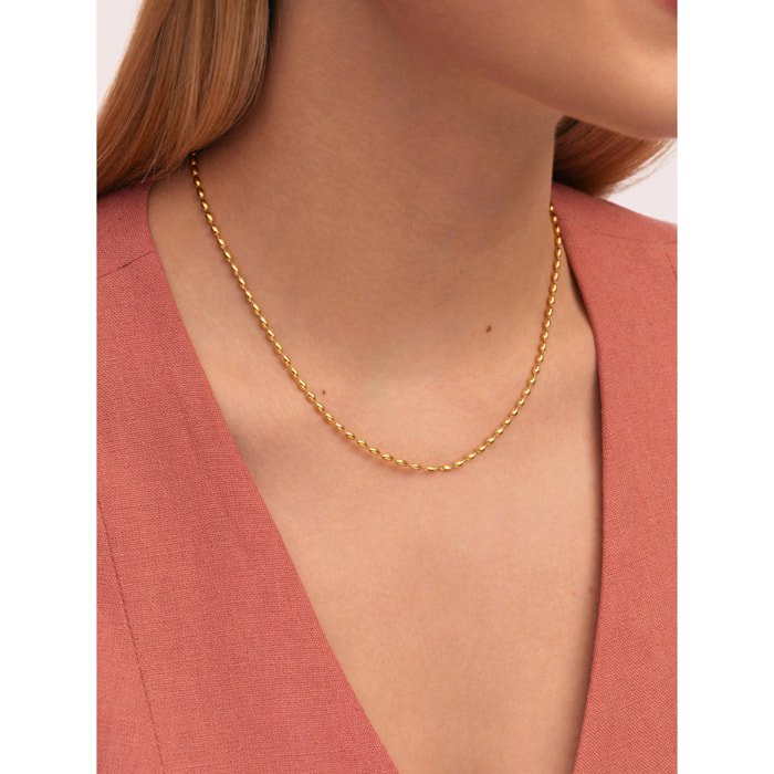 Collana Serpentine  Acciao Placcato Oro