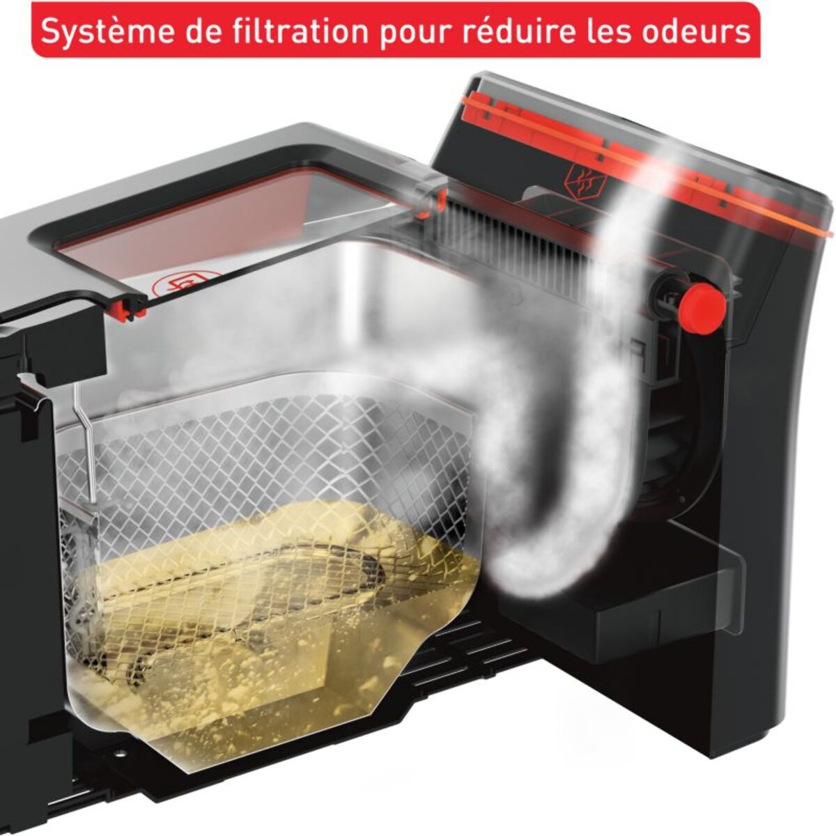 Friteuse semi-professionnelle TEFAL avec huile CLEAR DUO FR600810