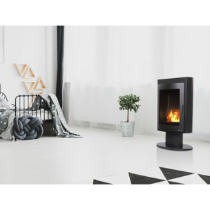 Poêle décoratif avec flamme simulée