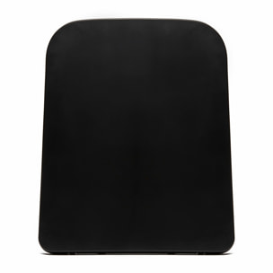 Infinitio Abattant de WC rectangulaire, Avec frein de chute, Noir (SATINFP12BKM)