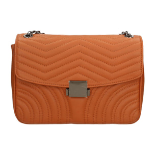 Borsa a tracolla donna - Modello Erisma - Vera pelle - 28.0 x 20.0 x 8.0 cm