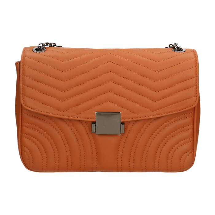 Borsa a tracolla donna - Modello Erisma - Vera pelle - 28.0 x 20.0 x 8.0 cm