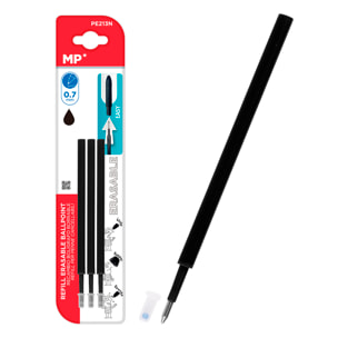 24 PACKS RECAMBIO PARA BOLÍGRAFO BORRABLE NEGRO 3 Uds.