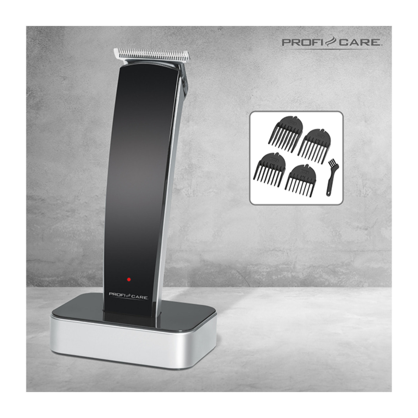 Tondeuse professionnelle pour cheveux et barbe Proficare PC-HSMR 3051 Noir et argent