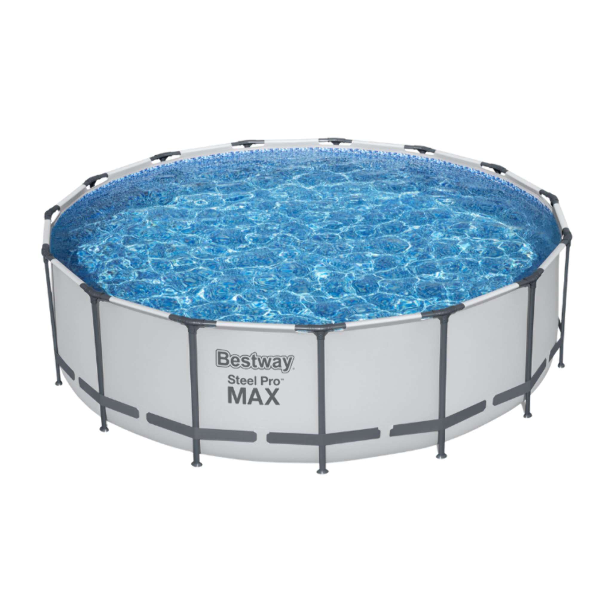 Bestway Piscine hors sol - Ronde - Steel Pro Max - 457 x 122 cm - Filtre à cartouche inclus