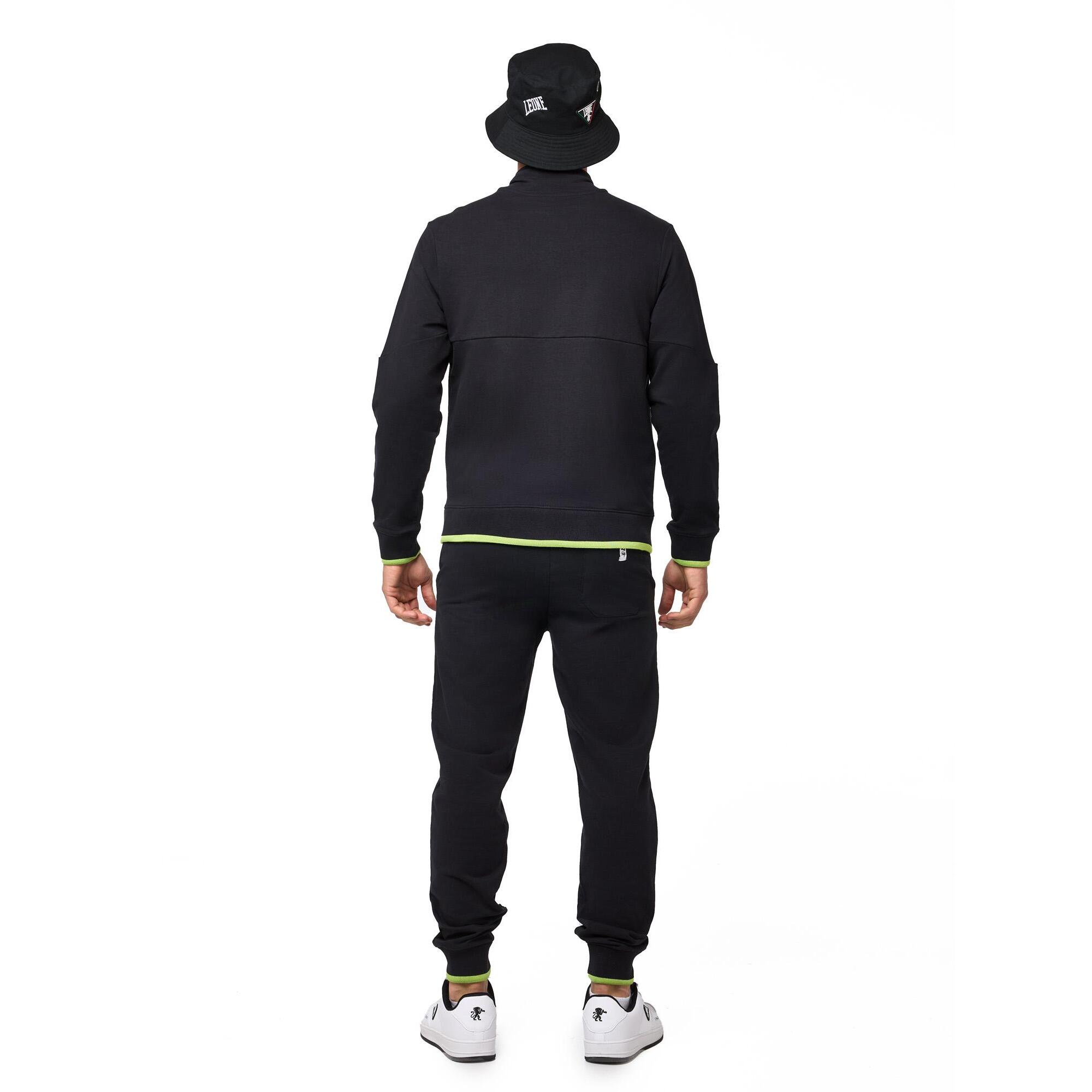 Tuta da uomo non Felpeta con zip e colletto non Felpeta Leone Active