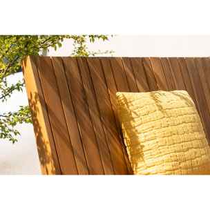 Banc de jardin en bois massif 2 places L116 cm TIDAK