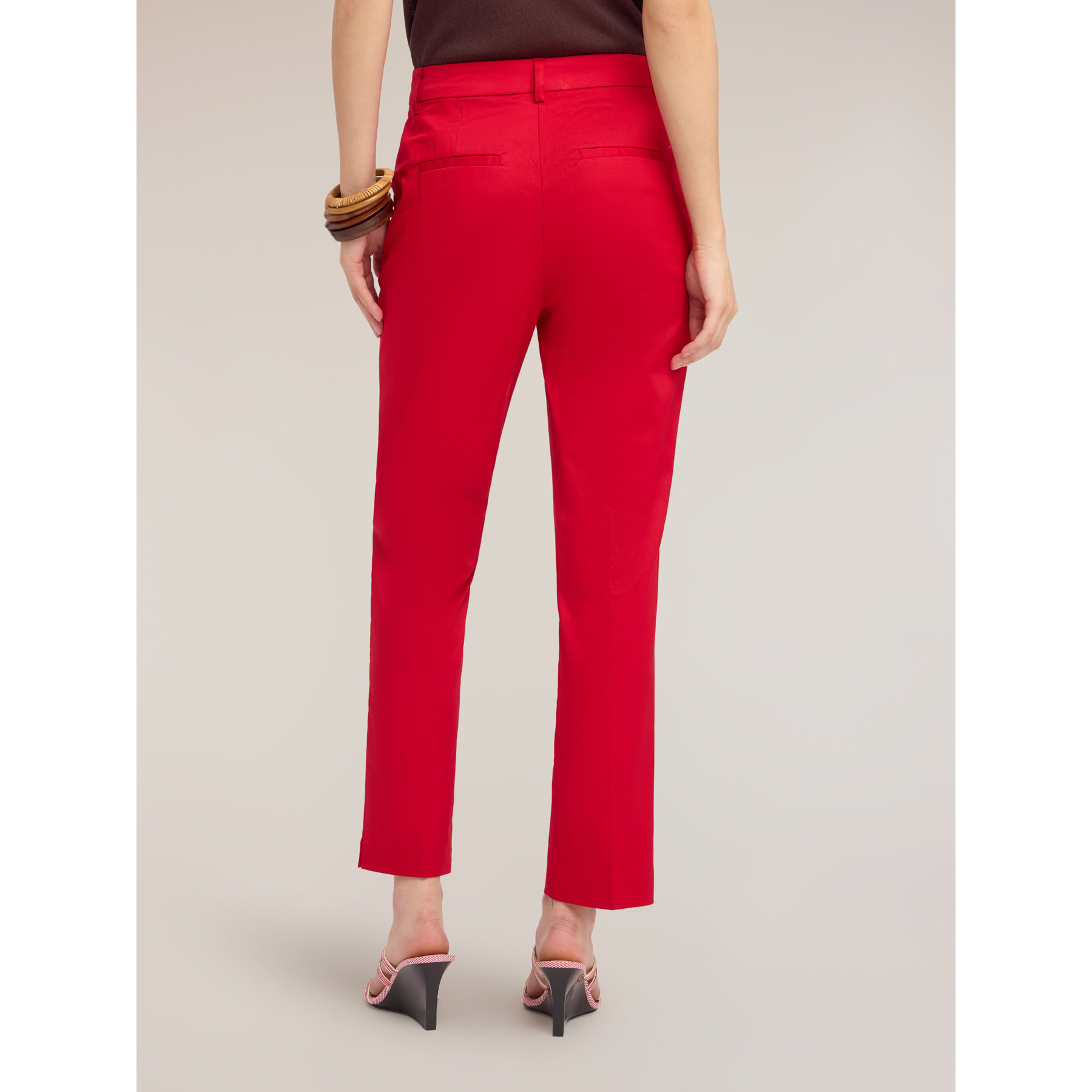 Motivi - Pantaloni regular slim - Rosso