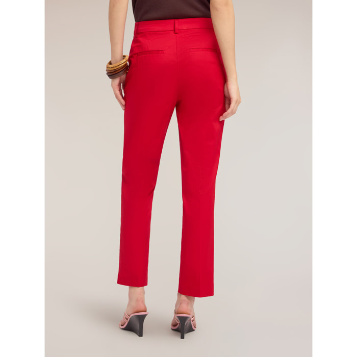 Motivi - Pantaloni regular slim - Rosso
