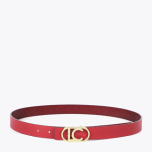 Cintura Reversibile Texture Serpente