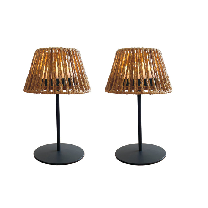 2 Lampes de table TWINS RAFFY H24CM