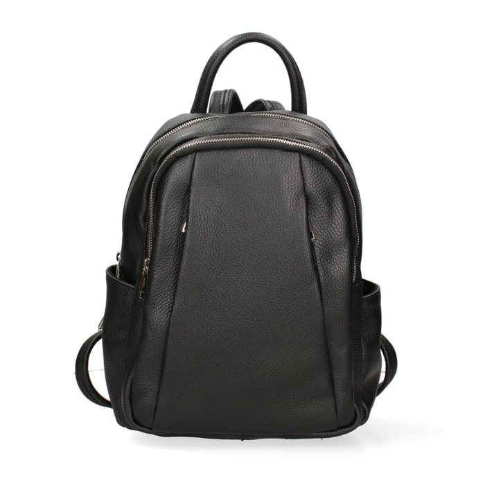 Zaino da donna in pelle Made in Italy - Modello Ísara - Casual - 26.0 x 31.0 x 11.0 cm