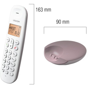 Téléphone sans fil LOGICOM Iloa Solo Taupe
