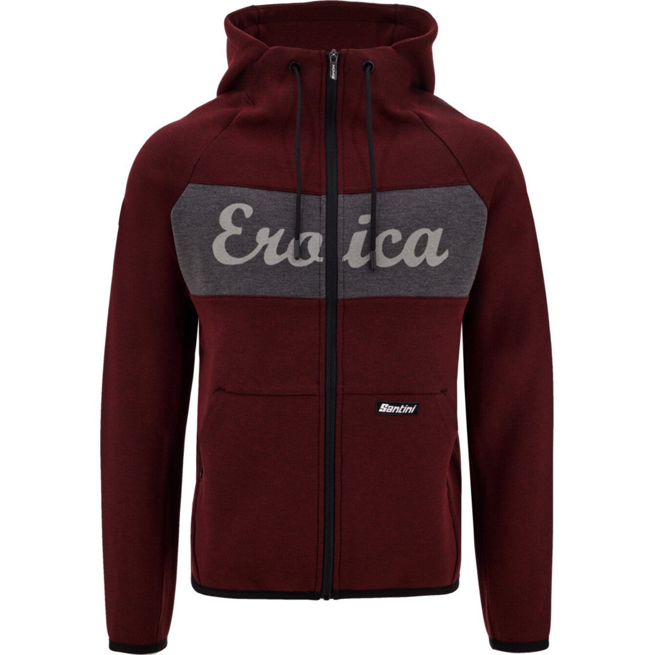 Eroica - Tricot Sweat À Capuche - Bordeaux - Homme