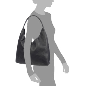 Bagni borsa a spalla donna. Pelle autentica Dollaro.