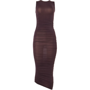 Vestito Sheer Drape Dress