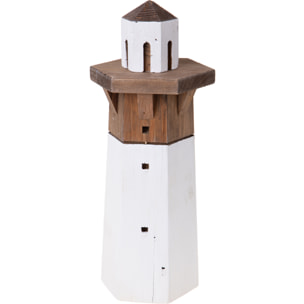 Faro Esagonale 17X15Xh.41 Cm - Pezzi 1 - 17X41X15cm - Colore: Bianco - Bianchi Dino - Decori Casa E Complementi