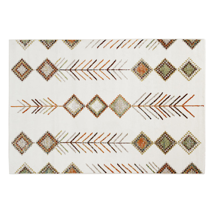 Tapis rectangulaire à motifs berbères multicolores 160 x 230 cm SPELL