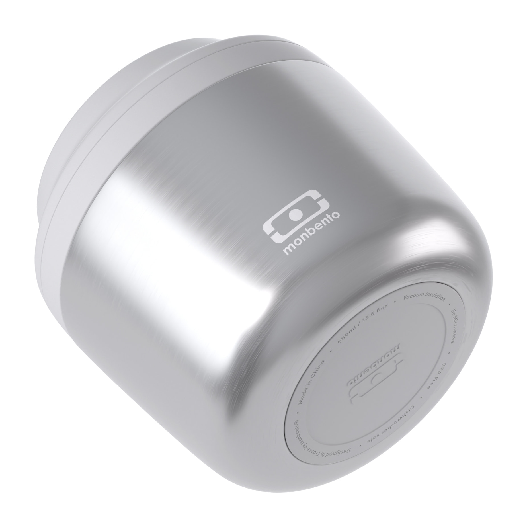 Lunch box isotherme Element 550ml Metallic Argent