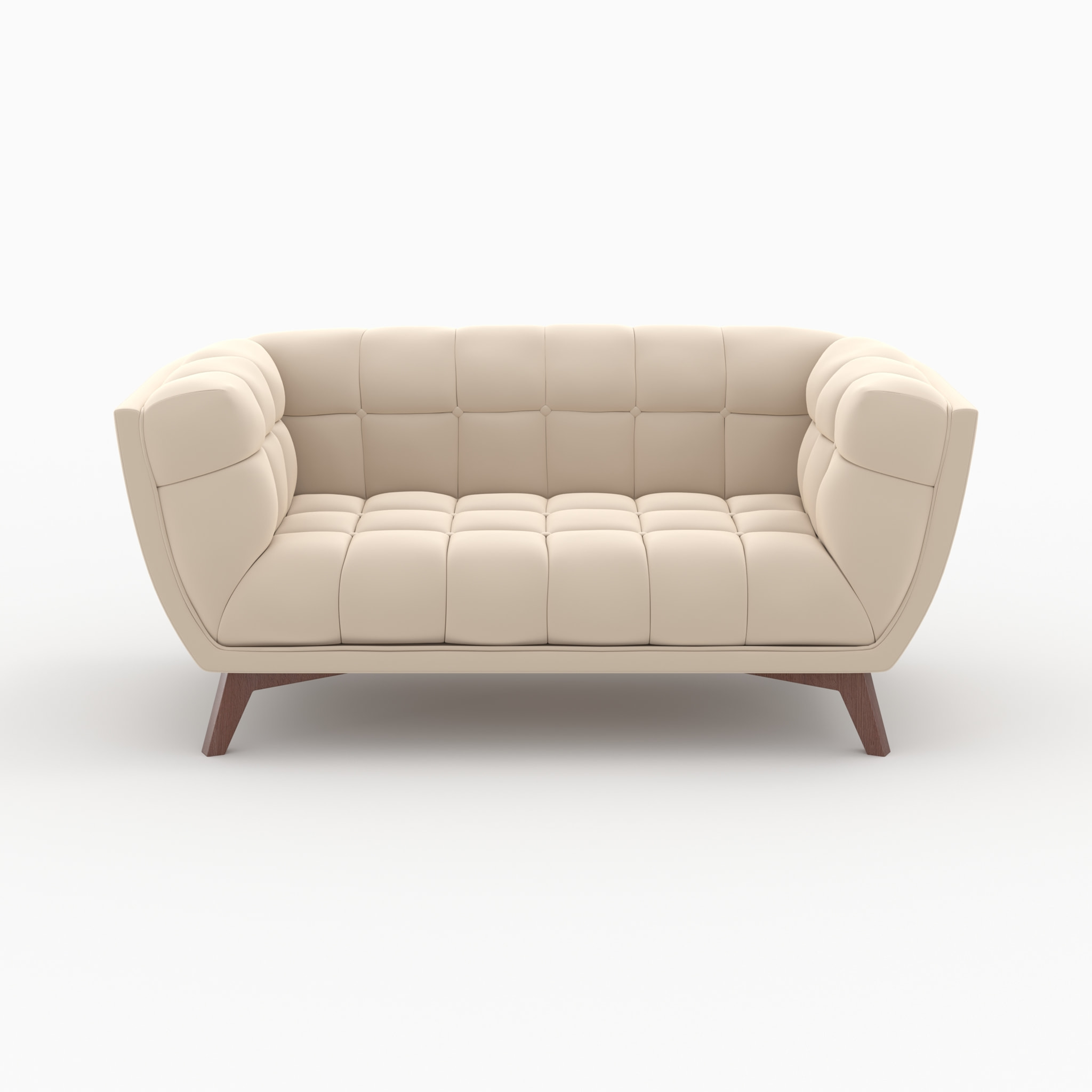 Ensemble canapés en velours beige 5 places - Mona