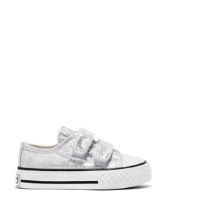 Baby's Silver Glows in the Dark Sneakers Canvas
