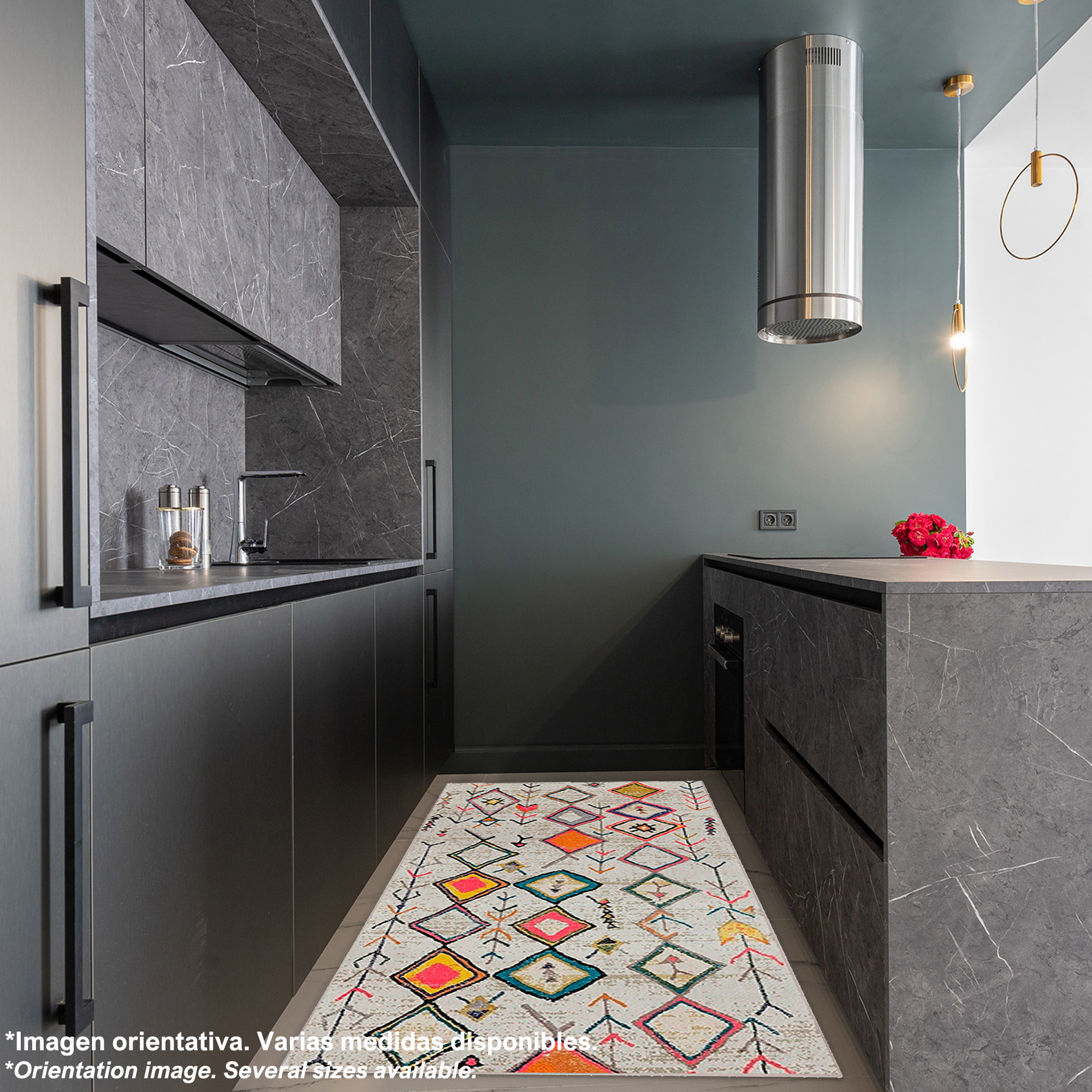 Alfombra de Poliester estampada 80 x 120cm