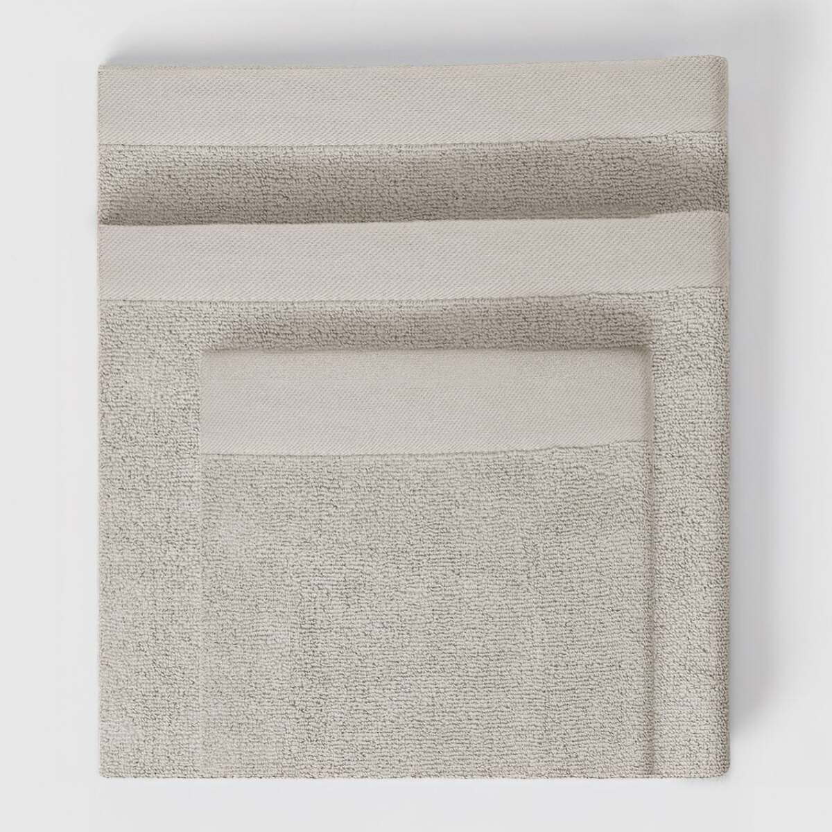 Toalla de baño 400gr doble rizo gris claro