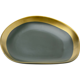 Assiettes Vibrations 27cm vertes set de 4 Kare Design