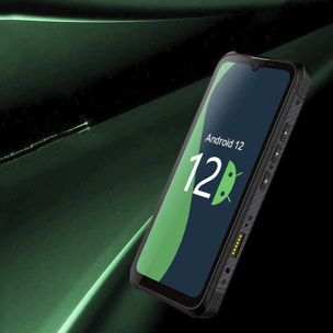 DAM Smartphone  PROFESSIONAL RUGGED S23 5G, Android 12, 12GB RAM + 256GB. Schermo 6,58''. Telecamera AI da 108 MP, visione notturna da 20 MP. Grado militare IP68/IPK69 MIL-STD-810H. Funzioni professionali. 8x1,8x17,2 cm. Colore nero