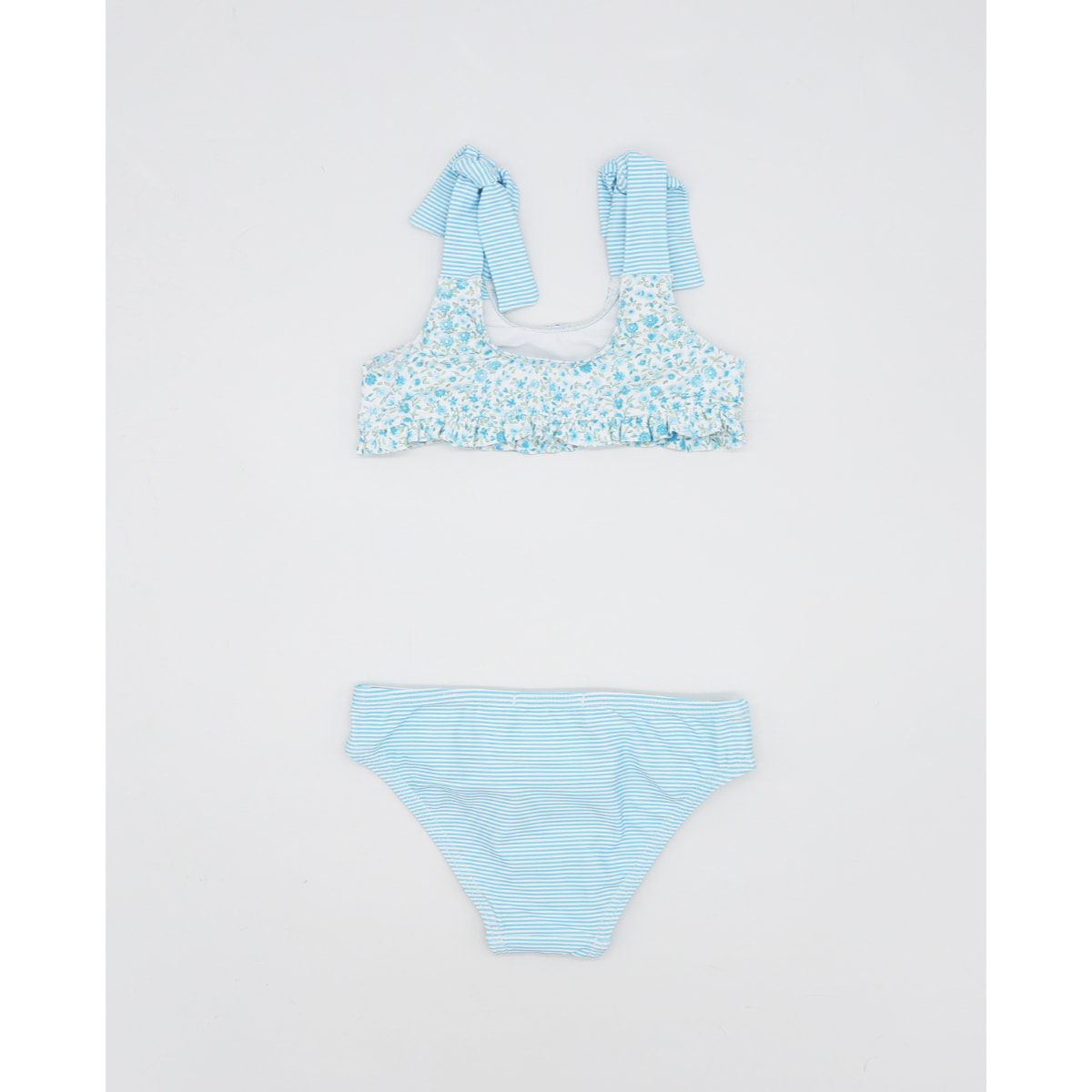 BIKINI FLOR BABY CON TIRANTE ANCHO Y LACITOS