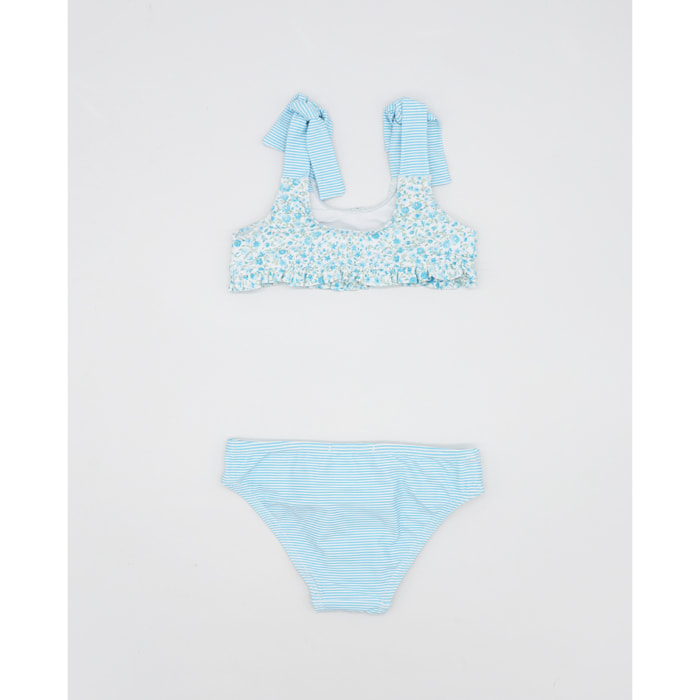 BIKINI FLOR BABY CON TIRANTE ANCHO Y LACITOS