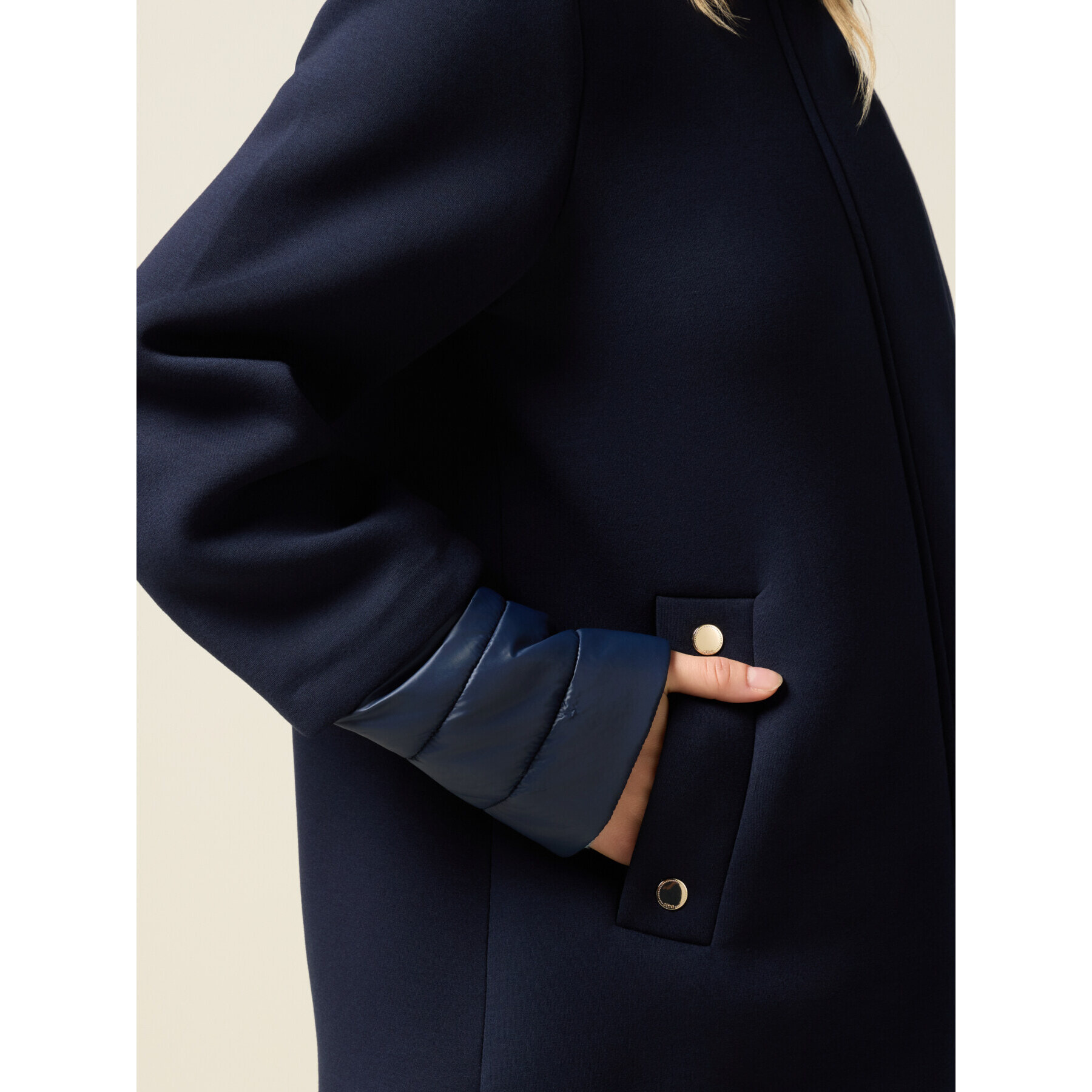 Oltre - Chaqueta con partes acolchadas - Azul