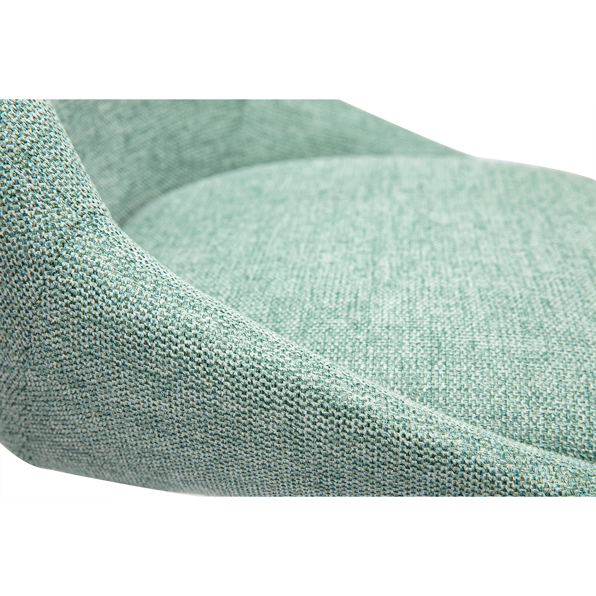 Tabourets de bar réglables pivotants 360° en tissu effet velours texturé vert céladon et métal (lot de 2) ALESS